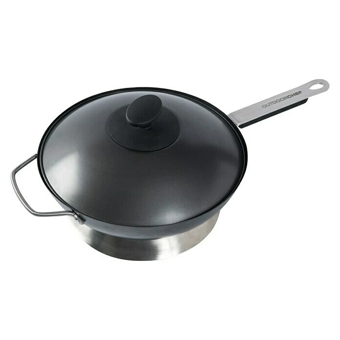 BAUHAUS Outdoorchef Grillwok Barbecue AHS-Stahl, Durchmesser: 33 Cm 3 BAUHAUS Outdoorchef Grillwok Barbecue AHS-Stahl, Durchmesser: 33 Cm