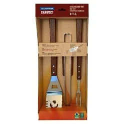 BAUHAUS Tramontina Churrasco Grillbesteck 3 -tlg., Edelstahl