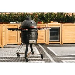 BAUHAUS Kingstone Holzkohlegrill Kamado 38 Schwarz, Hauptgrillfläche: Ø 38,3 Cm 10 BAUHAUS Kingstone Holzkohlegrill Kamado 38 Schwarz, Hauptgrillfläche: Ø 38,3 Cm -Bauhaus Shop 12 11
