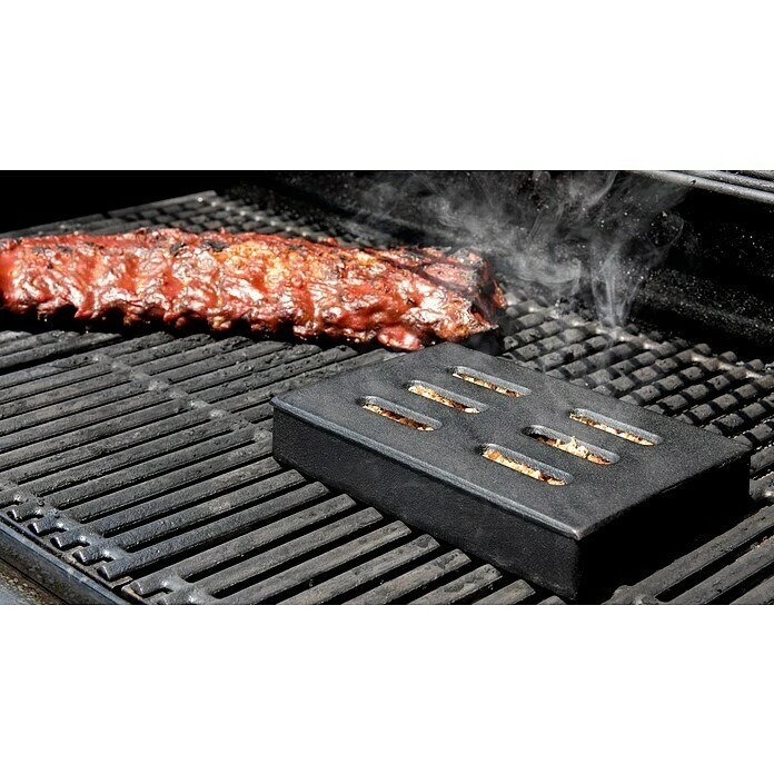 BAUHAUS Char-Broil Räucherbox Gusseisen, L X B X H: 20,5 X 12,8 X 3,5 Cm 4 BAUHAUS Char-Broil Räucherbox Gusseisen, L X B X H: 20,5 X 12,8 X 3,5 Cm – Bild 2