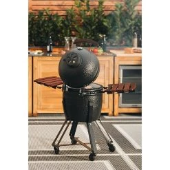 BAUHAUS Kingstone Holzkohlegrill Kamado 38 Schwarz, Hauptgrillfläche: Ø 38,3 Cm 12 BAUHAUS Kingstone Holzkohlegrill Kamado 38 Schwarz, Hauptgrillfläche: Ø 38,3 Cm -Bauhaus Shop 12 13