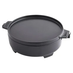 BAUHAUS Weber Dutch Oven 2in1 Gusseisen, Fassungsvermögen: 6,8 L