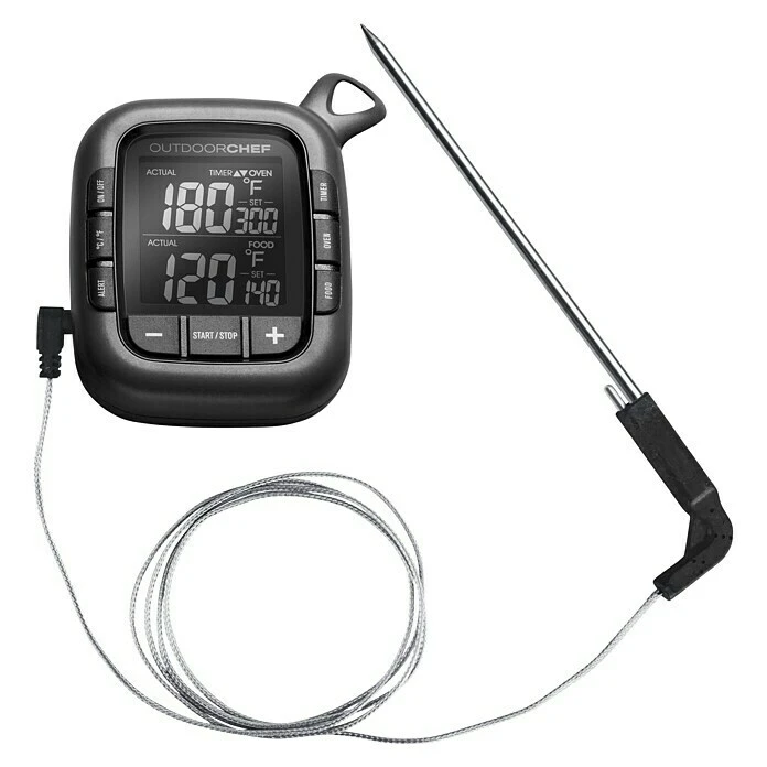 BAUHAUS Outdoorchef Grill-Thermometer Gourmet Check Schwarz, Batteriebetrieben 3 BAUHAUS Outdoorchef Grill-Thermometer Gourmet Check Schwarz, Batteriebetrieben
