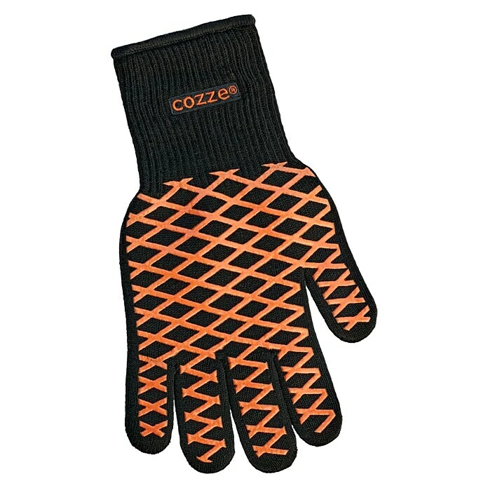 BAUHAUS Cozze Grillhandschuh Schwarz/Orange, One Size 3 BAUHAUS Cozze Grillhandschuh Schwarz/Orange, One Size
