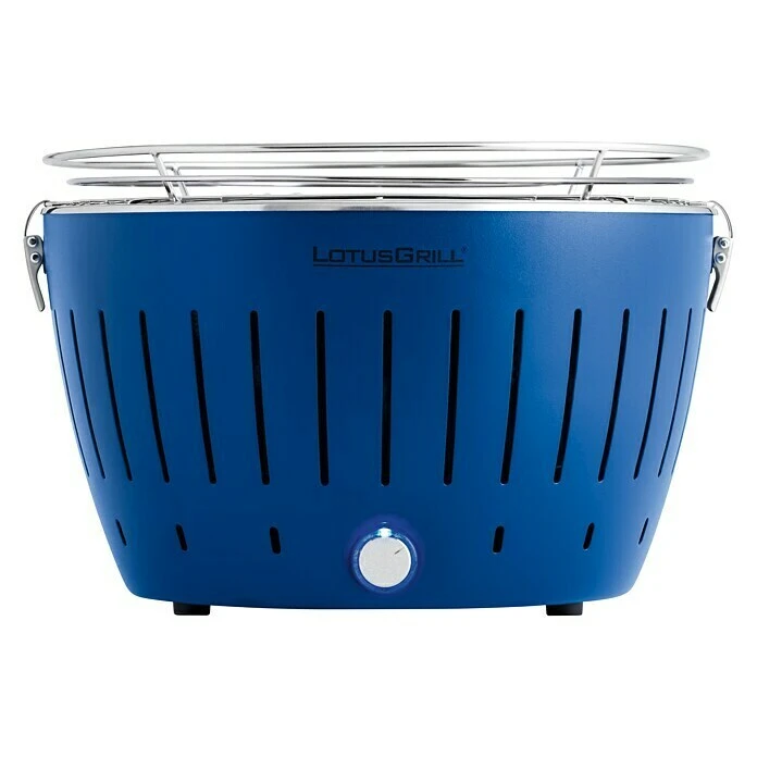 BAUHAUS LotusGrill Raucharmer Holzkohlegrill Classic Tiefblau, Hauptgrillfläche: Ø 32 Cm 4 BAUHAUS LotusGrill Raucharmer Holzkohlegrill Classic Tiefblau, Hauptgrillfläche: Ø 32 Cm – Bild 2