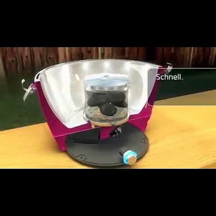 BAUHAUS LotusGrill Raucharmer Holzkohlegrill Classic Tiefblau, Hauptgrillfläche: Ø 32 Cm 6 BAUHAUS LotusGrill Raucharmer Holzkohlegrill Classic Tiefblau, Hauptgrillfläche: Ø 32 Cm – Bild 4