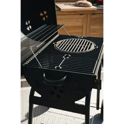 BAUHAUS Grillstar Holzkohlegrill Grilltonne L X B X H: 71 X 109 X 87 Cm, Schwarz, Hauptgrillfläche: 64 X 43 Cm -Bauhaus Shop 12 1703