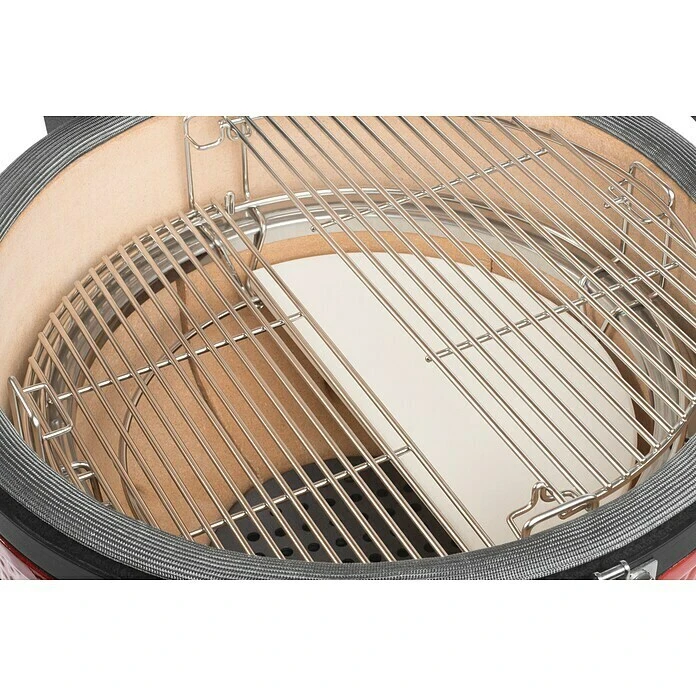 BAUHAUS Kamado Joe Holzkohlegrill CLASSIC II Rot, Hauptgrillfläche: Ø 46 Cm 6 BAUHAUS Kamado Joe Holzkohlegrill CLASSIC II Rot, Hauptgrillfläche: Ø 46 Cm – Bild 4