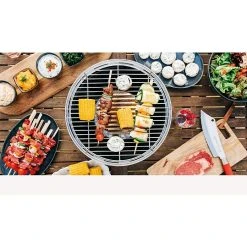 BAUHAUS LotusGrill Raucharmer Holzkohlegrill Classic Schwarz, Hauptgrillfläche: Ø 32 Cm -Bauhaus Shop 12 1724
