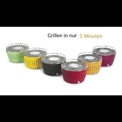 BAUHAUS LotusGrill Raucharmer Holzkohlegrill Classic Schwarz, Hauptgrillfläche: Ø 32 Cm -Bauhaus Shop 12 1725