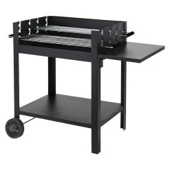 BAUHAUS Tepro Holzkohlegrill Lambada Schwarz, Hauptgrillfläche: 68 X 44 Cm
