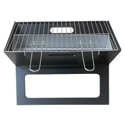 BAUHAUS Grillstar Holzkohlegrill Schwarz, Hauptgrillfläche: 44 X 29 Cm, Klappbar -Bauhaus Shop 12 1753