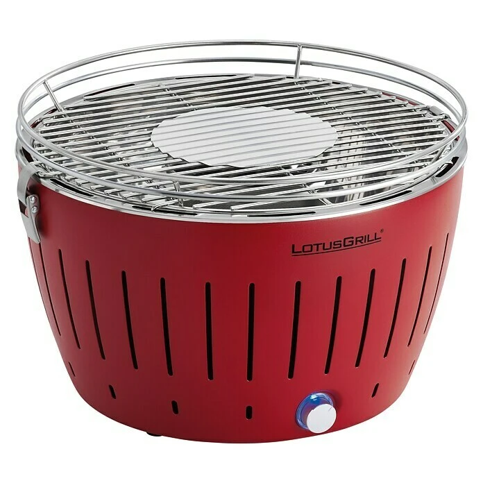 BAUHAUS LotusGrill Raucharmer Holzkohlegrill Classic Feuerrot, Hauptgrillfläche: Ø 32 Cm 3 BAUHAUS LotusGrill Raucharmer Holzkohlegrill Classic Feuerrot, Hauptgrillfläche: Ø 32 Cm