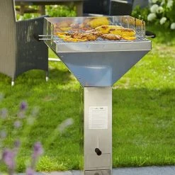 BAUHAUS Grillstar Trichtergrill Colorado Silber, Hauptgrillfläche: 48 X 46 Cm -Bauhaus Shop 12 1764