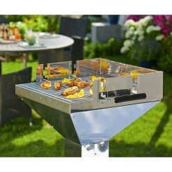 BAUHAUS Grillstar Trichtergrill Colorado Silber, Hauptgrillfläche: 48 X 46 Cm -Bauhaus Shop 12 1765