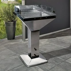 BAUHAUS Grillstar Trichtergrill Colorado Silber, Hauptgrillfläche: 48 X 46 Cm -Bauhaus Shop 12 1766