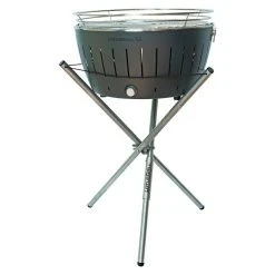 BAUHAUS LotusGrill Raucharmer Holzkohlegrill XL Anthrazit, Hauptgrillfläche: Ø 43 Cm -Bauhaus Shop 12 1788
