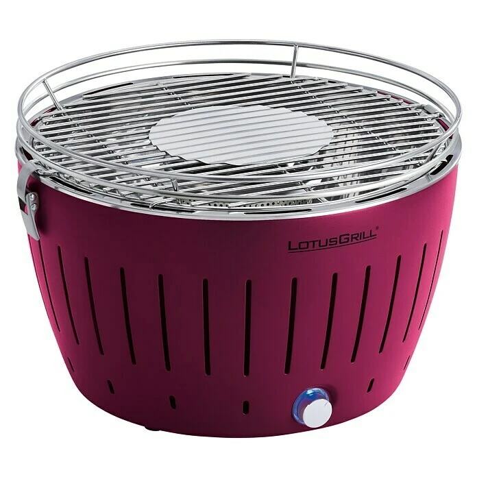BAUHAUS LotusGrill Raucharmer Holzkohlegrill Classic Pflaumenlila, Hauptgrillfläche: Ø 32 Cm 3 BAUHAUS LotusGrill Raucharmer Holzkohlegrill Classic Pflaumenlila, Hauptgrillfläche: Ø 32 Cm