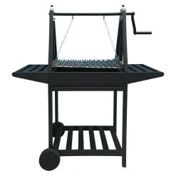 BAUHAUS Grillstar Grillwagen Idaho Schwarz, Hauptgrillfläche: 58,6 X 39,5 Cm