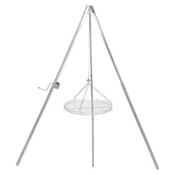 BAUHAUS Schwenkgrill Silber, Hauptgrillfläche: Ø 60 Cm