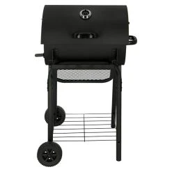 BAUHAUS Grillstar Holzkohlegrill Grilltonne L X B X H: 66 X 68 X 109 Cm, Schwarz, Hauptgrillfläche: 36,7 X 45 Cm -Bauhaus Shop 12 1843