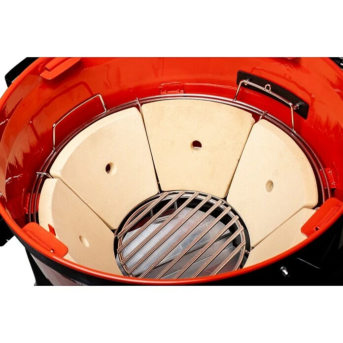 BAUHAUS Kamado Joe Holzkohlegrill Kettle Joe Rot, Hauptgrillfläche: Ø 55 Cm 8 BAUHAUS Kamado Joe Holzkohlegrill Kettle Joe Rot, Hauptgrillfläche: Ø 55 Cm – Bild 6
