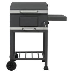 BAUHAUS Tepro Holzkohlegrill Toronto Basic Anthrazit, Hauptgrillfläche: 52 X 36 Cm
