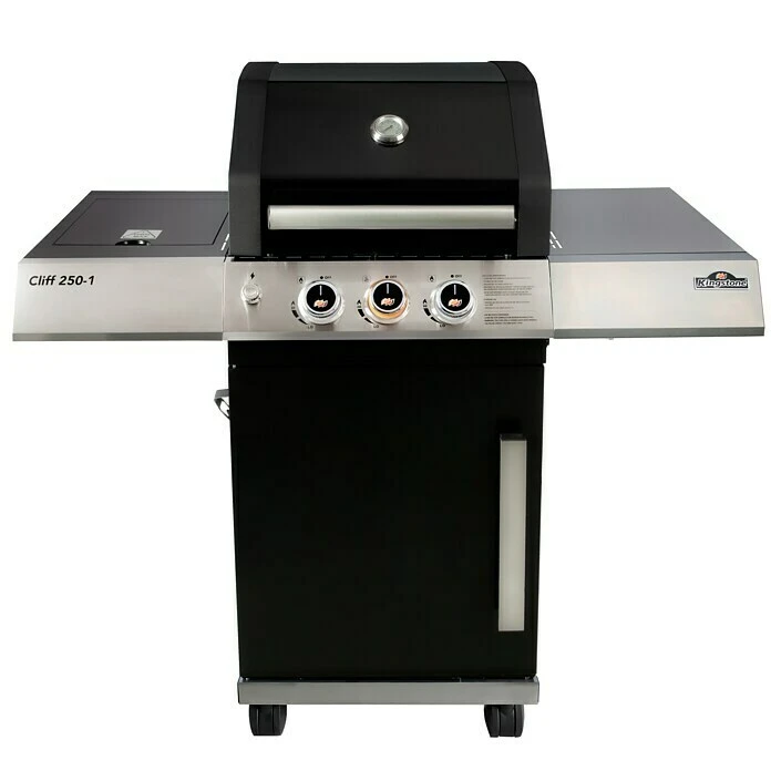 BAUHAUS Kingstone Gasgrill Cliff 250-1 Anzahl Brenner: 2, Hauptgrillfläche: 49 X 45 Cm, 10,5 KW 3 BAUHAUS Kingstone Gasgrill Cliff 250-1 Anzahl Brenner: 2, Hauptgrillfläche: 49 X 45 Cm, 10,5 KW