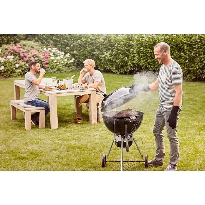 BAUHAUS Weber Master-Touch GBS Kugelgrill Premium E-5770 Schwarz/Silber, Hauptgrillfläche: Ø 54 Cm 4 BAUHAUS Weber Master-Touch GBS Kugelgrill Premium E-5770 Schwarz/Silber, Hauptgrillfläche: Ø 54 Cm – Bild 2