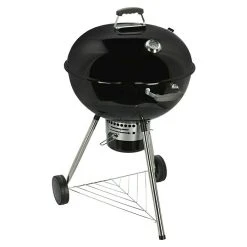 BAUHAUS Kingstone Kugelgrill Bullet 66 Schwarz, Hauptgrillfläche: Ø 66 Cm