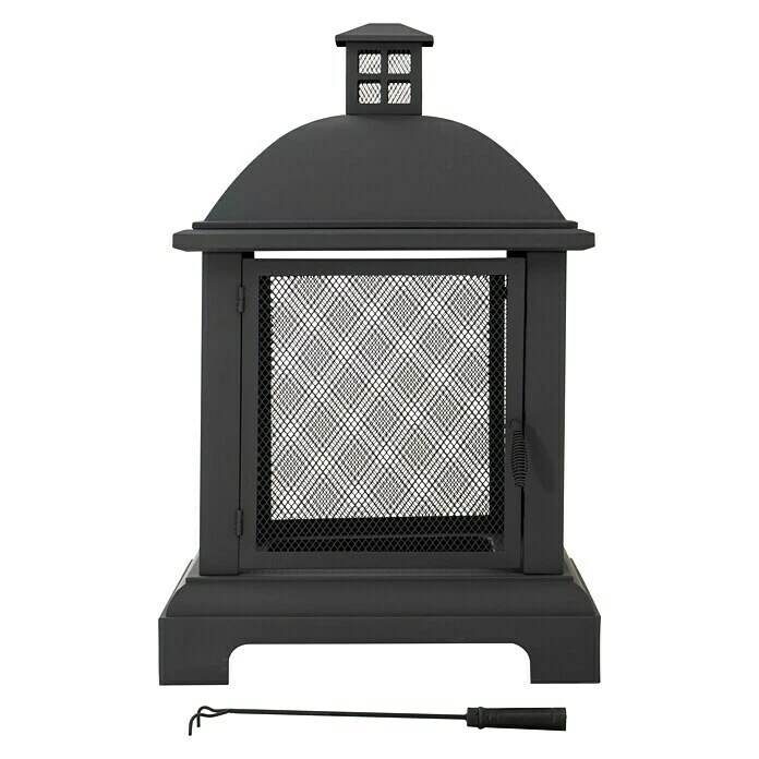 BAUHAUS Feuerkorb Marseille L X B X H: 66 X 66 X 102 Cm, Schwarz 4 BAUHAUS Feuerkorb Marseille L X B X H: 66 X 66 X 102 Cm, Schwarz – Bild 2