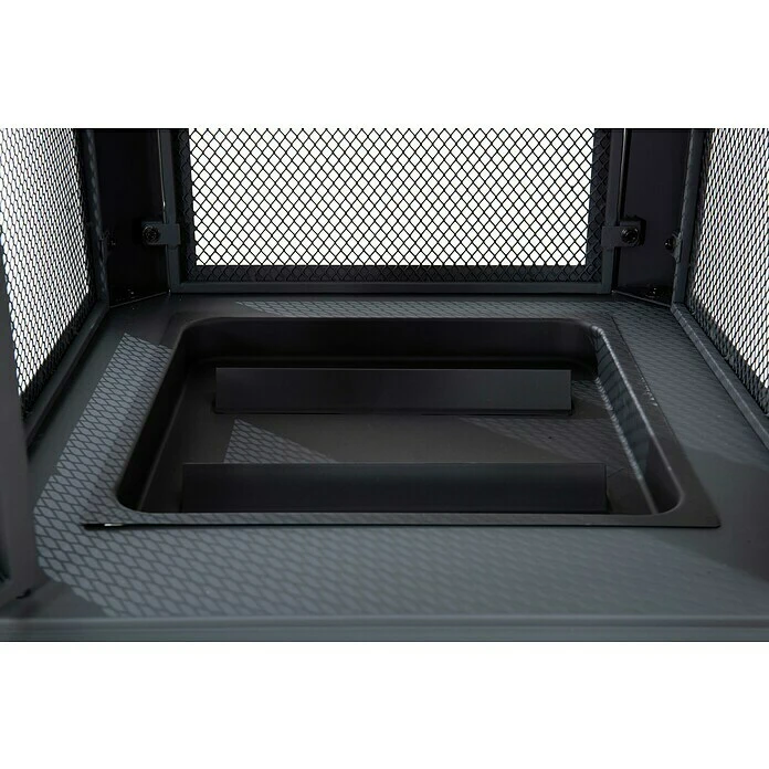 BAUHAUS Feuerkorb Marseille L X B X H: 66 X 66 X 102 Cm, Schwarz 6 BAUHAUS Feuerkorb Marseille L X B X H: 66 X 66 X 102 Cm, Schwarz – Bild 4