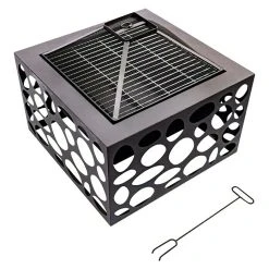 BAUHAUS RedFire Feuerschale Mikor L X B X H: 55 X 55 X 45 Cm, Stahl