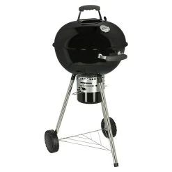 BAUHAUS Kingstone Kugelgrill Bullet 47 Schwarz, Hauptgrillfläche: Ø 47 Cm