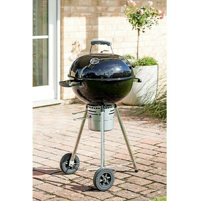 BAUHAUS Kingstone Kugelgrill Bullet 47 Schwarz, Hauptgrillfläche: Ø 47 Cm 5 BAUHAUS Kingstone Kugelgrill Bullet 47 Schwarz, Hauptgrillfläche: Ø 47 Cm – Bild 3