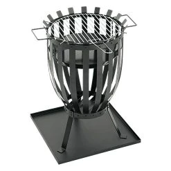 BAUHAUS Grillstar Grill-Feuerkorb Reno Schwarz, Durchmesser: 35 Cm