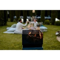 BAUHAUS Elite Feuerkorb Grau/Schwarz, L X B X H: 44 X 44 X 85,5 Cm -Bauhaus Shop 12 606