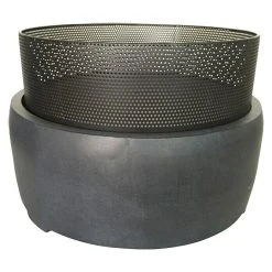 BAUHAUS Elite Feuerschale Ø X H: 55 X 37,5 Cm, Grau