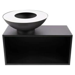 BAUHAUS RedFire Feuerschale Onyx Durchmesser: 80 Cm, Stahl, Ablagefläche