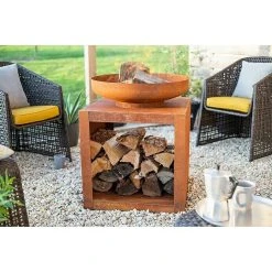 BAUHAUS Buschbeck Feuerschale Montana 80 X 80 X 80 Cm, Stahl -Bauhaus Shop 12 644