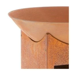 BAUHAUS Buschbeck Feuerschale Mumbai 56 Cm, Ausstattung: Holzablagefach -Bauhaus Shop 12 661