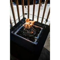 BAUHAUS MWH Feuerstelle Palermo 55 X 55 X 79 Cm, Aluminium, Schwarz -Bauhaus Shop 12 705