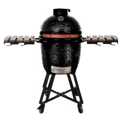 BAUHAUS Kingstone Holzkohlegrill Kamado 38 Schwarz, Hauptgrillfläche: Ø 38,3 Cm
