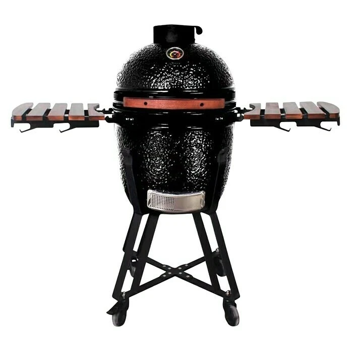 BAUHAUS Kingstone Holzkohlegrill Kamado 38 Schwarz, Hauptgrillfläche: Ø 38,3 Cm 3 BAUHAUS Kingstone Holzkohlegrill Kamado 38 Schwarz, Hauptgrillfläche: Ø 38,3 Cm