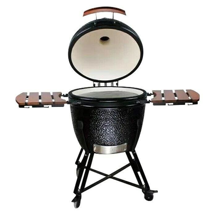BAUHAUS Kingstone Holzkohlegrill Kamado 51 Schwarz, Hauptgrillfläche: Ø 51,5 Cm 4 BAUHAUS Kingstone Holzkohlegrill Kamado 51 Schwarz, Hauptgrillfläche: Ø 51,5 Cm – Bild 2